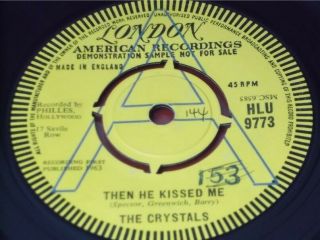 The Crystals: Then He Kissed Me Uk 1963 Ex Demo 7 " London