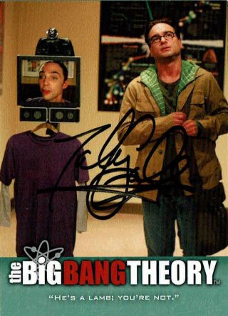 Johnny Galecki - Leonard Hofstadter / Big Bang Theory - Autograph Trading Card