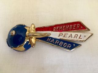 World War Ii Remember Pearl Harbor Lampl Pin Brooch