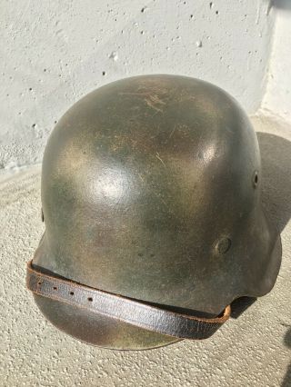 Ww2 Wwii German M42 Luft Tri Color Normandy Camo Helmet