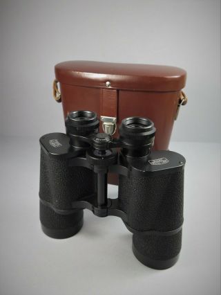 Vintage Carl Zeiss Ddr Jena Jenoptem 10 X 50 Binoculars & Case Multi Coated Lens