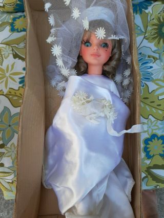 Vintage Italian Furga Alta Moda Bride Doll 17 " Tall All Simona