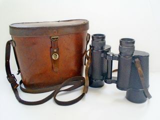 Pre - Ww2 Vintage Carl Zeiss Jena Ddr Telsexor 16x40 Binoculars & Case 1363094