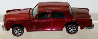 Dte 1969 Hot Wheels Redline 6276 Metallic Dark Red Rolls Royce Silver Shadow