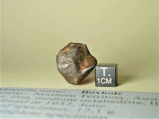 Meteorite Iron Boxhole,  Australia,  Complete Specimen 12,  1 G