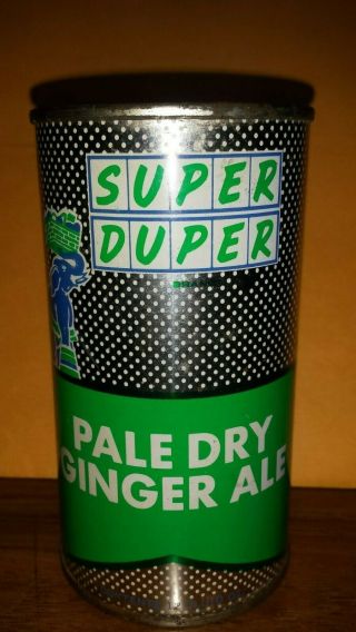 Duper Pale Dry Ginger Ale Soda - 12 Oz.  Flat Top Can - Aurora,  Oh