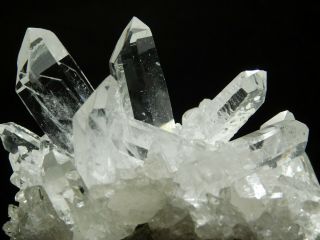 Fifteen Points On This Aaa Translucent Quartz Crystal Cluster Brazil 364gr E