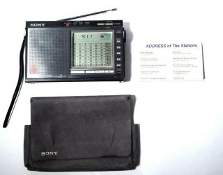 Sony Shortwave Portable Radio Icf - 7700 Fm / Lw / Mw / Sw 15 Bands Vintage -