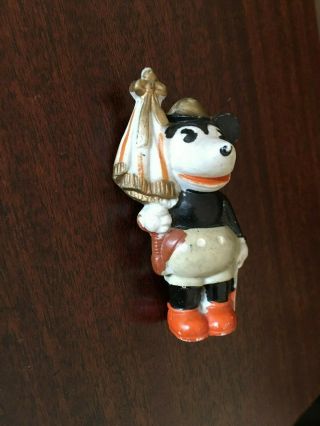 Walt Disney Mickey Mouse Soldier Bisque Made In Japan Vintage Doughboy 1930s