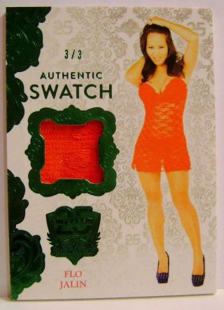 Flo Jalin /3 Authentic Swatch Benchwarmer 25 Years Series 2 2019 Rare