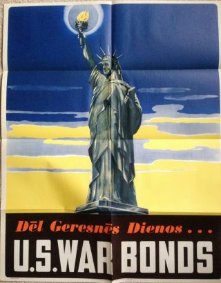 Wwii Statue Of Liberty War Bond Poster – Lithuanian