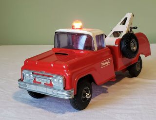 Early Buddy L Toys Ford Cab Tow Truck W/beacon Light 60 