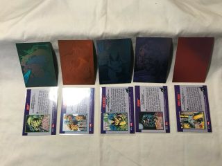 1992 Impel/skybox Marvel Universe Series 3 Hologram Chase Card Set Of 5 See Desc