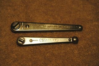 2 Vintage Stanley Yankee Ratcheting Screwdrivers No.  3800 & 3400