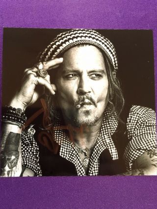 Johnny Depp Hand Signed Photo Autograph Offers Welcome
