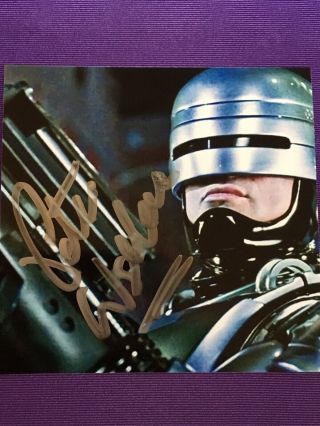Peter Weller Hand Signed Autograph Photo ‘robocop’ Offers Welcome