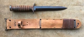 Us M3 Roberson Cutlery Co.  Trench Knife With Sheath