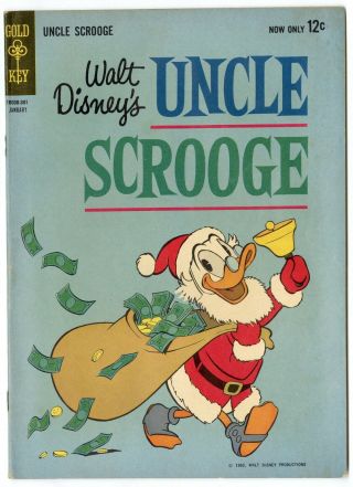 Uncle Scrooge 40 Vf 8.  0 White Pages Carl Barks Art Disney Gold Key 1963
