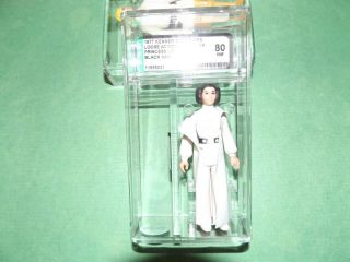 Vintage 1977 Star Wars Princess Leia Organa Black - Hair,  Gun,  Belt Variant AFA 80 2