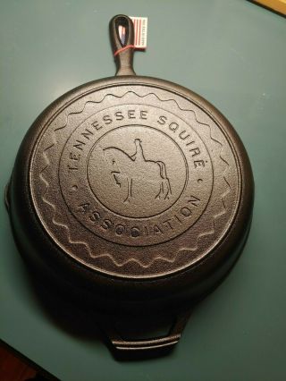 Tennessee Squire Jack Daniels Whiskey Lodge Cast Iron Skillet,  Rare,  Man Cave