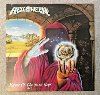 Helloween - Keeper Of The Seven Keys Part 1 Lp 1st Us Print Rare Heavy Metal Vg,