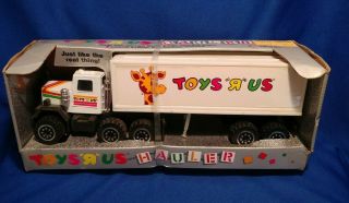 Vtg 1988 Toys R Us Geoffrey Hauler Truck Diecast Metal Os Nrfb