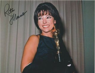 Rita Moreno West Side Story,  The Ritz,  The Four Seasons Etc Signed 8x10 W Gong