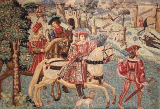 A Spectacular Aubusson Wall Tapestry,  Tissage Du Manoir,  