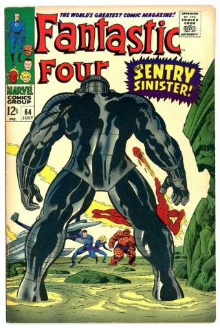 Fantastic Four 64 F/vf 1967 " Strict Grading " And " 1 Day " - 25 Off