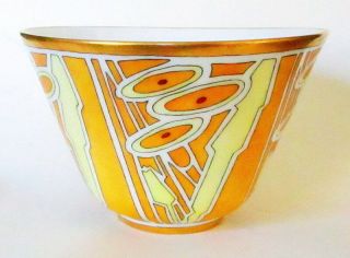 Fine Jazz Age Art Deco Hand Painted Porcelain Bowl - France