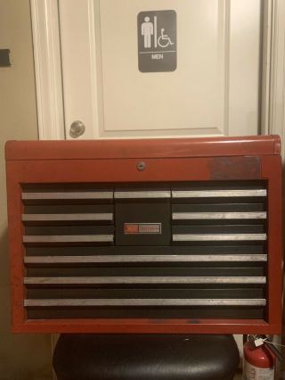 Vintage Sears Craftsman 10 - Drawer Tool Box/tool Chest (made In Usa - S1084)