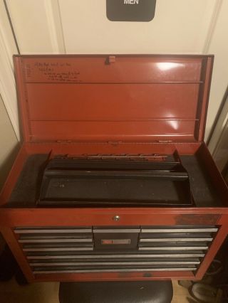 Vintage Sears Craftsman 10 - Drawer Tool Box/Tool Chest (Made In USA - S1084) 2