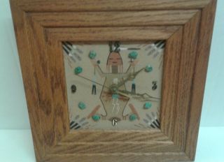 Vintage Navaho Sand Art Clock (clock Doesnt Work)