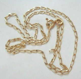 Vintage 14k Solid Yellow Gold 16 " Big Link Chain Necklace 2.  19g Scrap Or Not