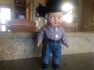 Vintage Buddy Lee Western Cowboy Denim Jean Doll