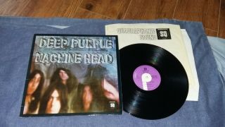 Deep Purple Machine Head 1972 - Rare First Uk Press - Quadraphonic - Purple - N/m