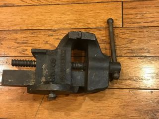 Vintage Columbian 143 Stationary Small Bench Vise