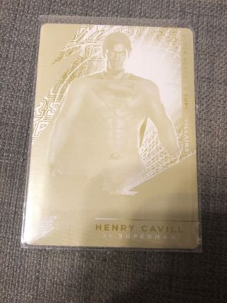 2019 Cryptozoic Czx Dc Heroes Villains Supeman Yellow Printing Plate 1/1