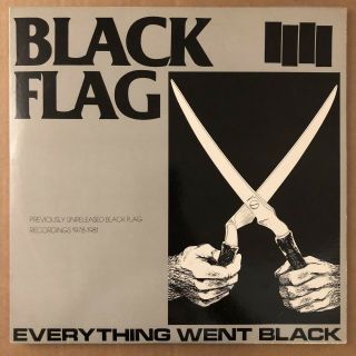 Black Flag - " Everything Went Black " (2xlp 1983) 1987 Us Reissue Sst