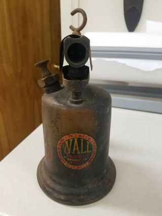 Vintage Brass And Copper Blow Torch Wall Superior Products