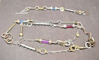 Vintage Thomas Mann Mixed Metal Necklace & Matching Bracelet Set
