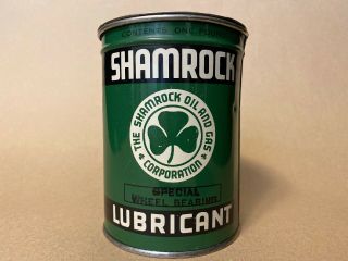 1930’s Shamrock Oil & Gas Corporation Can Special Wheel Bearing Lubricant 1 Lb.