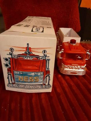 Vintage 1970 Hess Toy Fire Truck with Inserts Light & Motor 2
