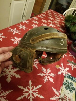 Early Ww2 U.  S.  Army M - 1938 Tankers Helmet W/leather Liner