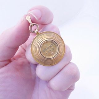 9ct Gold Nobel 1925 Medal Pendant,  Heavy 12.  2 Grams Rare Tiffany & Co