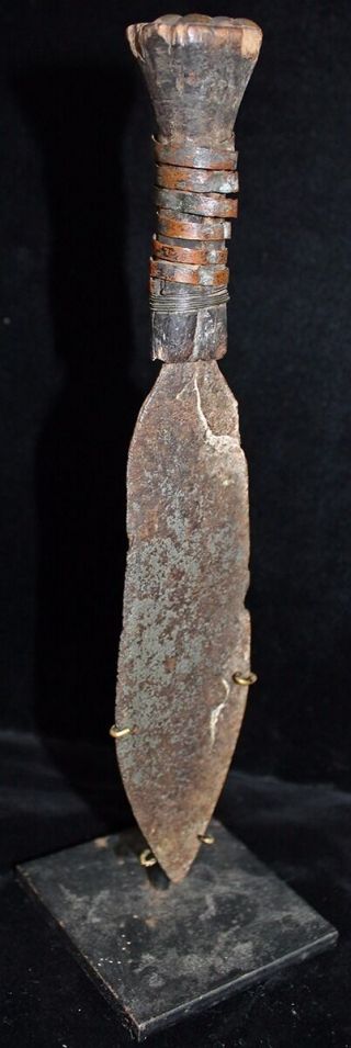 Late 19th C.  West African Knife.  Simple Hand - Forged Blade