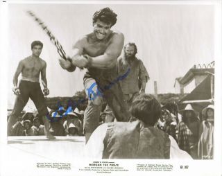 Steve Reeves (d.  2000) - Hercules / Morgan The Pirate - Autograph Photo