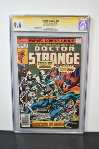 Doctor Strange 19 1976 Cgc Grade 9.  6 Signature Series Signed By Marv Wolfman