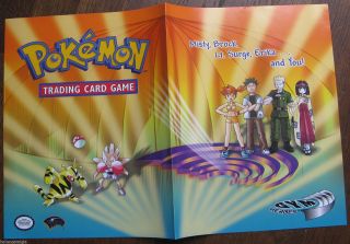 Pokemon Gym Heroes Trading Card Game 2000 Wizards Of Coast Sell Sheet (no Cards)