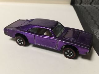 Redline Hot Wheels Custom Dodge Charger “purple”